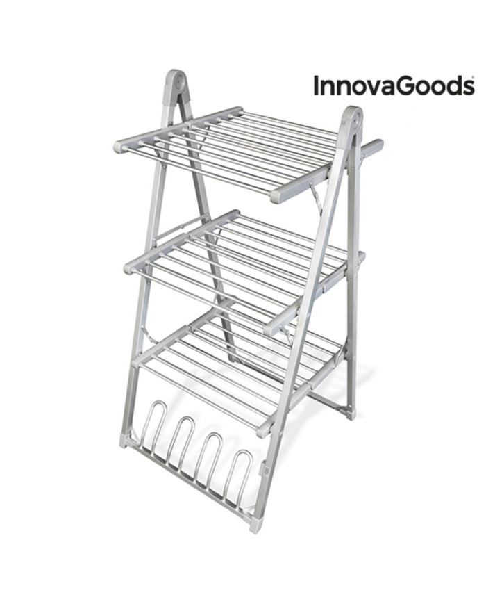 Folding Electric Clothesline Verayer InnovaGoods Grey Aluminium Plastic (Refurbished A)