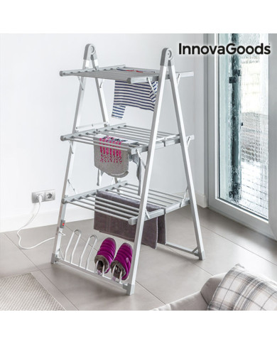 Folding Electric Clothesline Verayer InnovaGoods Grey Aluminium Plastic (Refurbished A)