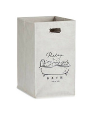 Multi-purpose basket Berilo Relax Bath White Cardboard 60 L 35 x 57 x 35 cm Foldable