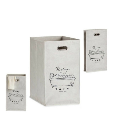 Multi-purpose basket Berilo Relax Bath White Cardboard 60 L 35 x 57 x 35 cm Foldable