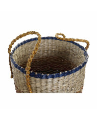 Basket set DKD Home Decor Orange Green Seagrass (35 x 22 x 46 cm) (2 pcs)