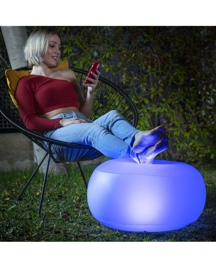 Inflatable Seat with Multicolour LED and Remote Control Pulight InnovaGoods