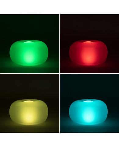Inflatable Seat with Multicolour LED and Remote Control Pulight InnovaGoods