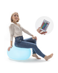 Inflatable Seat with Multicolour LED and Remote Control Pulight InnovaGoods