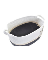 Basket set DKD Home Decor White Grey Cream 60 x 31 x 25 cm 3 Pieces