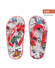 Flip Flops for Children Marvel Red Grey
