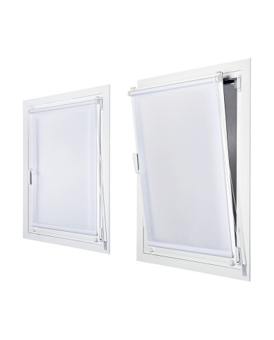 Roller blinds Stor Planet Clip&Fix Night&Day White 150 x 180 cm