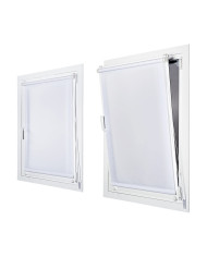Roller blinds Stor Planet Clip&Fix Night&Day White 150 x 180 cm