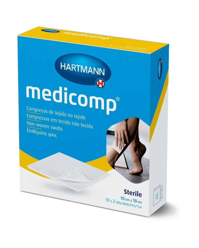 Sterilized Gauze Hartmann Medicomp 10 x 10 cm 20 Units