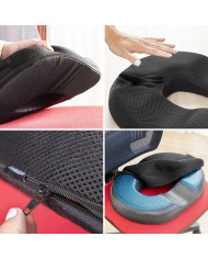Gel & Bamboo Charcoal Cushion with Removable Cover Charnut InnovaGoods