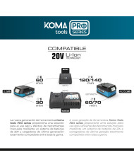 Blower Koma Tools Pro Series 20 V vacuum cleaner