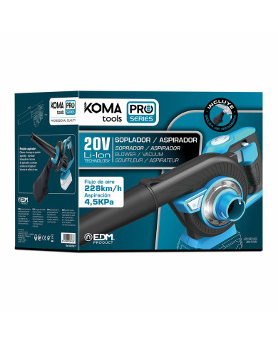 Blower Koma Tools Pro Series 20 V vacuum cleaner