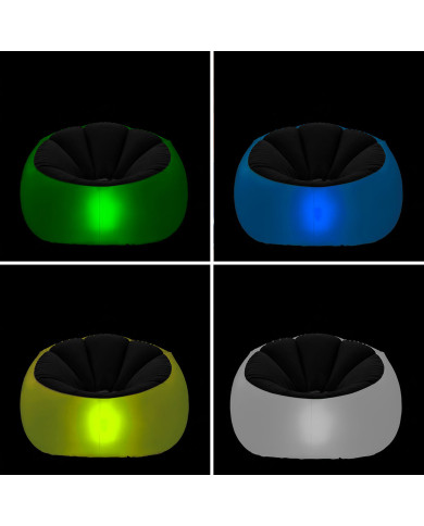 Inflatable Armchair with Multicoloured LED and Remote Control Chight InnovaGoods
