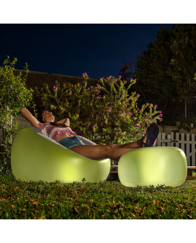 Inflatable Armchair with Multicoloured LED and Remote Control Chight InnovaGoods