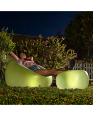 Inflatable Armchair with Multicoloured LED and Remote Control Chight InnovaGoods