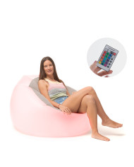 Inflatable Armchair with Multicoloured LED and Remote Control Chight InnovaGoods