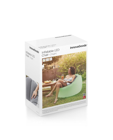 Inflatable Armchair with Multicoloured LED and Remote Control Chight InnovaGoods