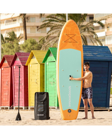 2-in-1 Inflatable Paddle Surf Board with Seat and Accessories Siros InnovaGoods Orange 10'5" 320 cm (Refurbished A)