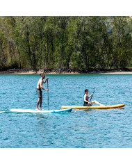 2-in-1 Inflatable Paddle Surf Board with Seat and Accessories Siros InnovaGoods Orange 10'5" 320 cm (Refurbished A)
