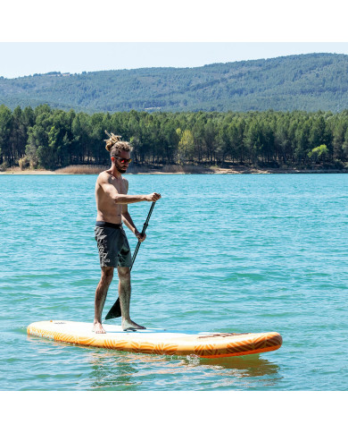 2-in-1 Inflatable Paddle Surf Board with Seat and Accessories Siros InnovaGoods Orange 10'5" 320 cm (Refurbished A)