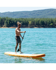 2-in-1 Inflatable Paddle Surf Board with Seat and Accessories Siros InnovaGoods Orange 10'5" 320 cm (Refurbished A)