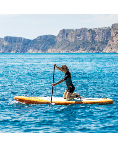 2-in-1 Inflatable Paddle Surf Board with Seat and Accessories Siros InnovaGoods Orange 10'5" 320 cm (Refurbished A)