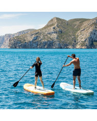 2-in-1 Inflatable Paddle Surf Board with Seat and Accessories Siros InnovaGoods Orange 10'5" 320 cm (Refurbished A)