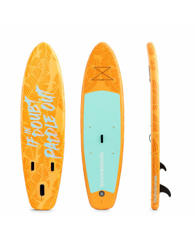 2-in-1 Inflatable Paddle Surf Board with Seat and Accessories Siros InnovaGoods Orange 10'5" 320 cm (Refurbished A)