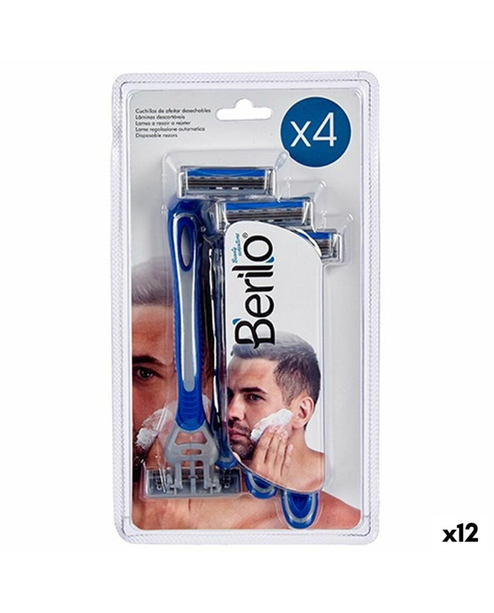 Disposable Razor Berilo 4 Pieces (12 Units)