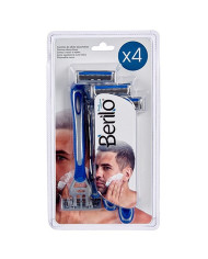 Disposable Razor Berilo 4 Pieces (12 Units)