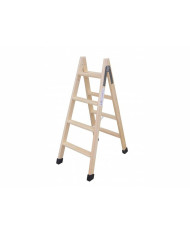 6-step folding ladder Plabell Wood 164 x 31/55 cm