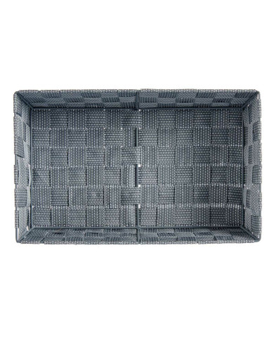 Multi-purpose basket Kipit Grey Polyester Cloth Braiding 3,8 L (18 Units)