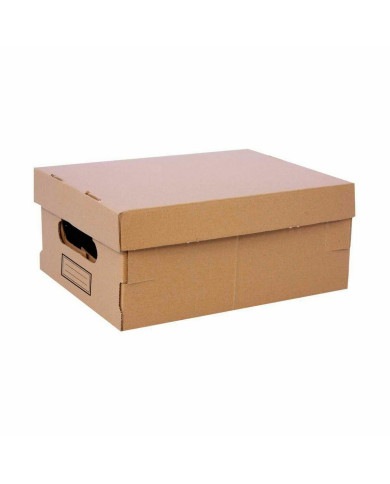 Storage Box with Lid Confortime Cardboard 30 x 22,5 x 12,5 cm (12 Units)