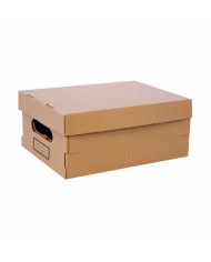Storage Box with Lid Confortime Cardboard 30 x 22,5 x 12,5 cm (12 Units)