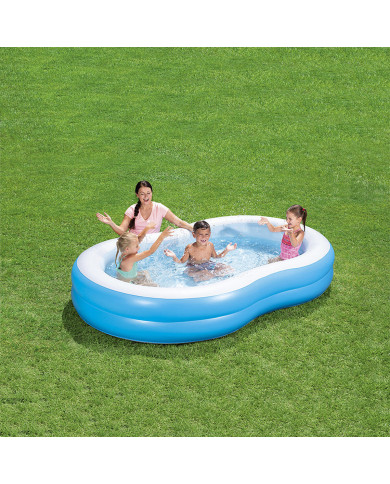 Inflatable Paddling Pool for Children Bestway Multicolour 262 x 157 x 46 cm