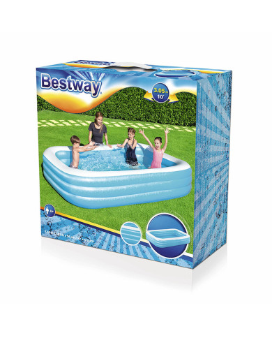 Inflatable Paddling Pool for Children Bestway Multicolour 305 x 183 x 56 cm