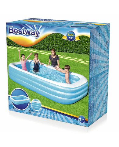 Inflatable Paddling Pool for Children Bestway Multicolour 305 x 183 x 56 cm