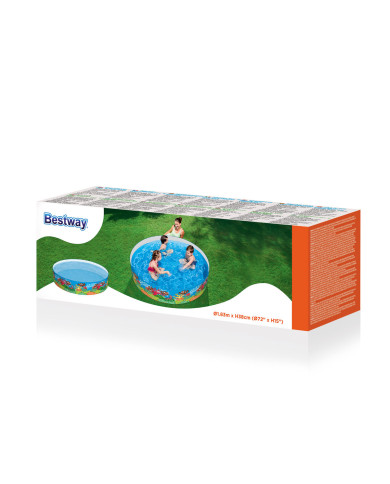 Inflatable Paddling Pool for Children Bestway Navy 183 x 38 cm