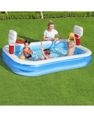 Inflatable Paddling Pool for Children Bestway 636 L 254 x 168 x 102 cm Basketball