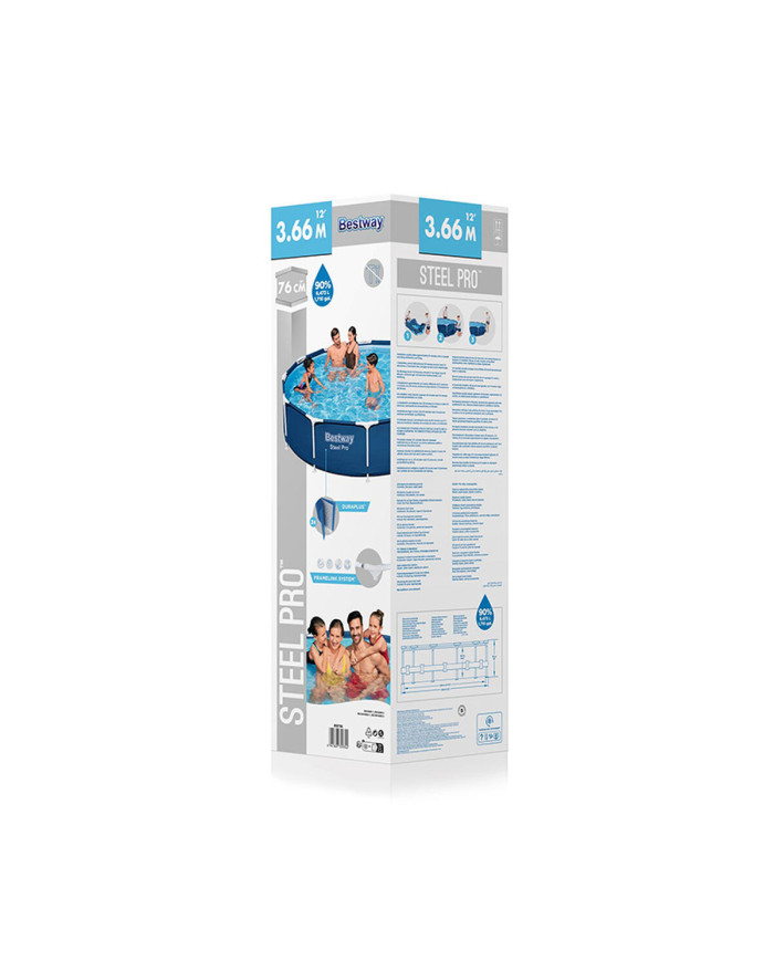 Removable pool Bestway 366 x 76 cm 366 x 366 x 76 cm