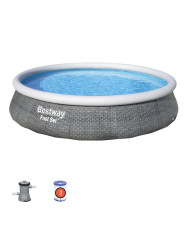 Inflatable pool Bestway Grey 7340 L 396 x 84 cm