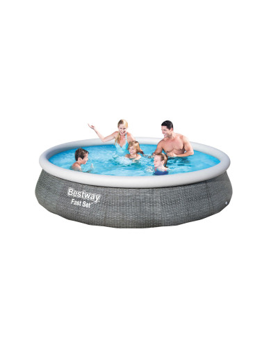 Inflatable pool Bestway Grey 7340 L 396 x 84 cm
