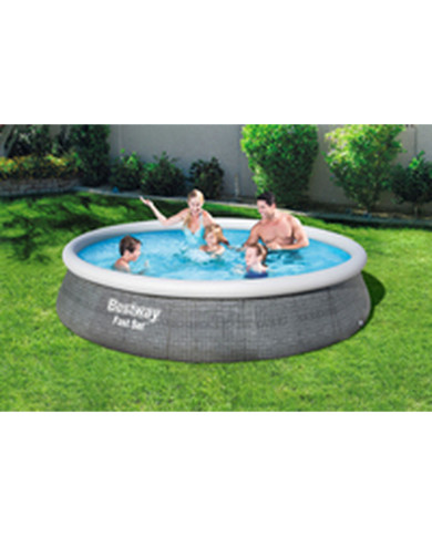 Inflatable pool Bestway Grey 7340 L 396 x 84 cm