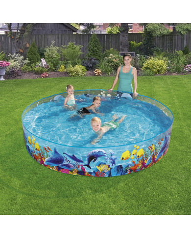 Inflatable Paddling Pool for Children Bestway Navy 244 x 46 cm
