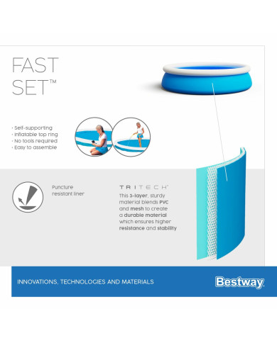 Inflatable pool Bestway Blue 940 L 183 X 51 cm