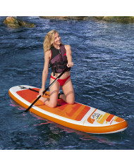 Inflatable Paddle Surf Board with Accessories Bestway Hydro-Force Multicolour 274 x 76 x 12 cm