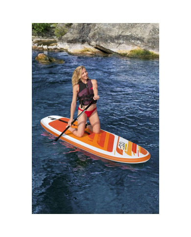 Inflatable Paddle Surf Board with Accessories Bestway Hydro-Force Multicolour 274 x 76 x 12 cm
