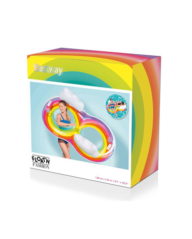 Inflatable Wheel Bestway Rainbow 186 x 116 cm