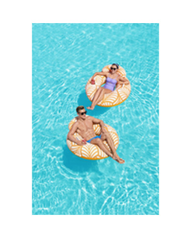 Inflatable Pool Chair Bestway Deluxe 118 x 117 cm Orange