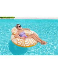 Inflatable Pool Chair Bestway Deluxe 118 x 117 cm Orange